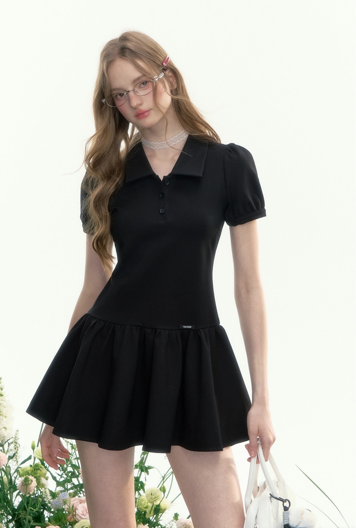 Puff Sleeve Slim Dress AYF0090