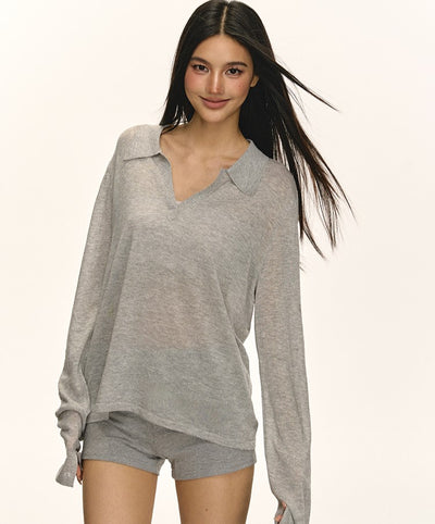 Temperament Casual V-neck T-shirt ANA0049