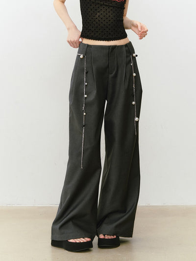 Wide-leg Drape Suit Pants VIA0330