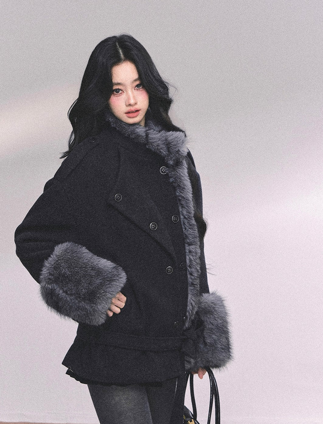 French Luxury Suit Fur Coat DIA0647