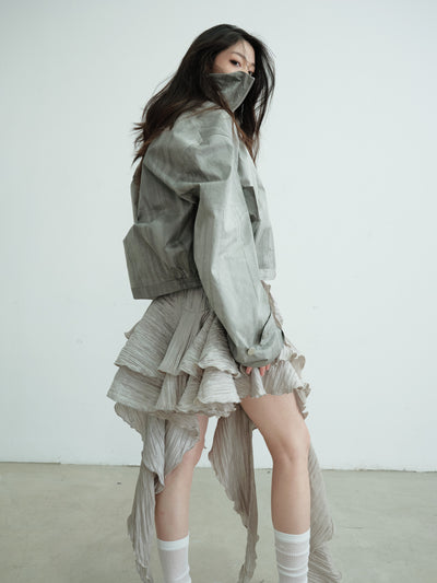 Print Light Short Jacket JNY0223