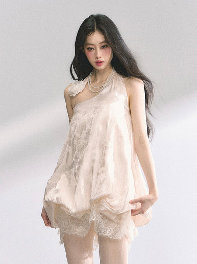 High-end Lace Floral Dress DIA0447