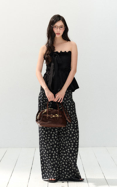 Black Slim-fit Tube Top SHI0154
