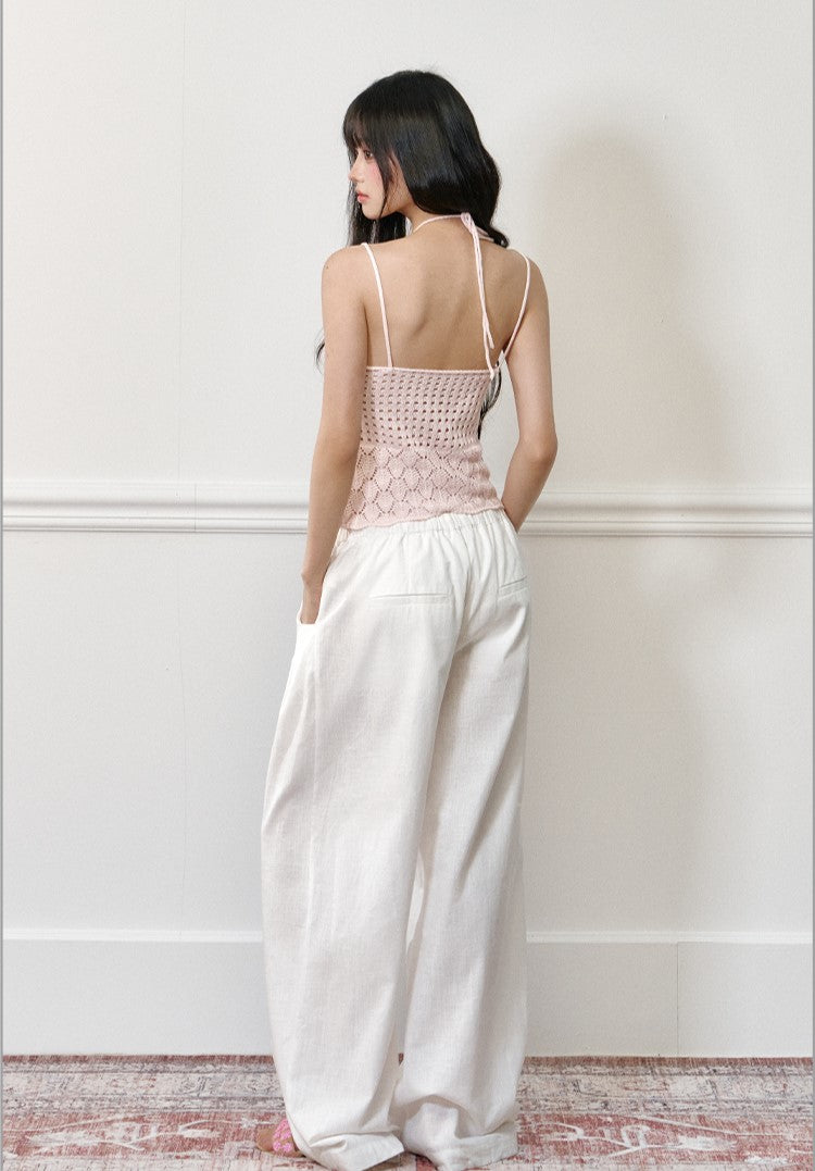 Drape Casual Wide-leg Pants AGM0173