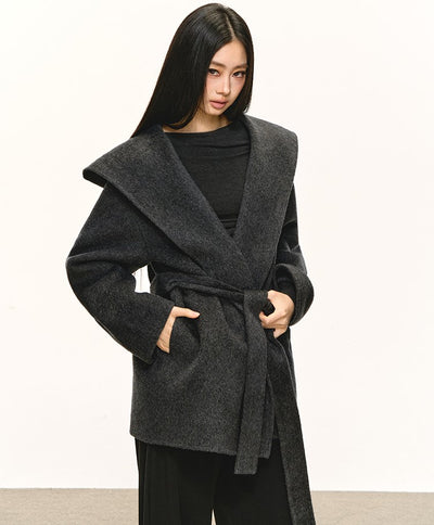 High-end Lace-up Hooded Jacket ANA0089