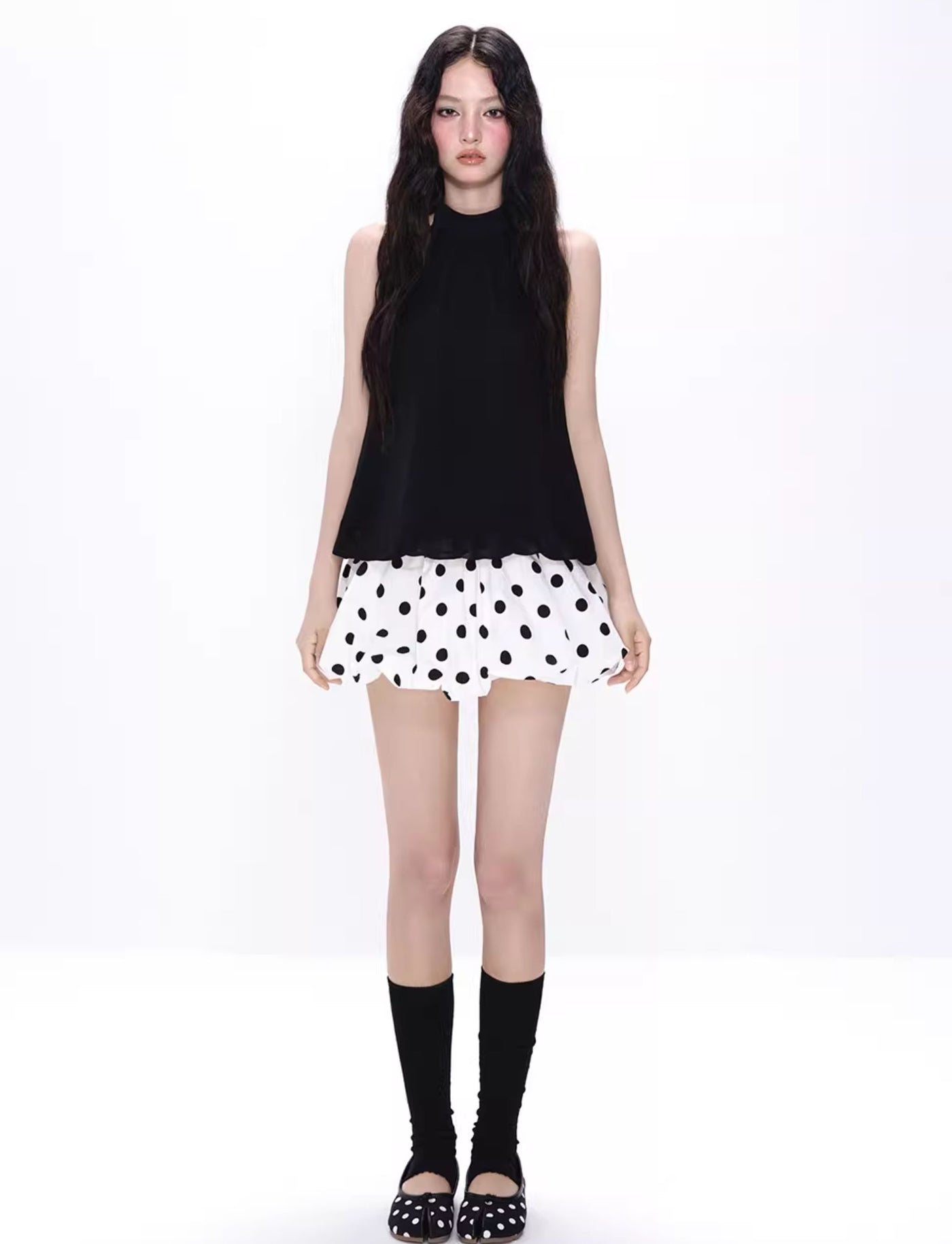 Polka Dot Puffy Skirt NEC0215