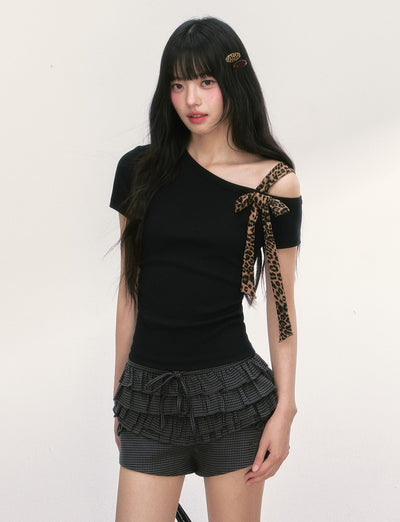Bow Pleated Cake Shorts WEE0008