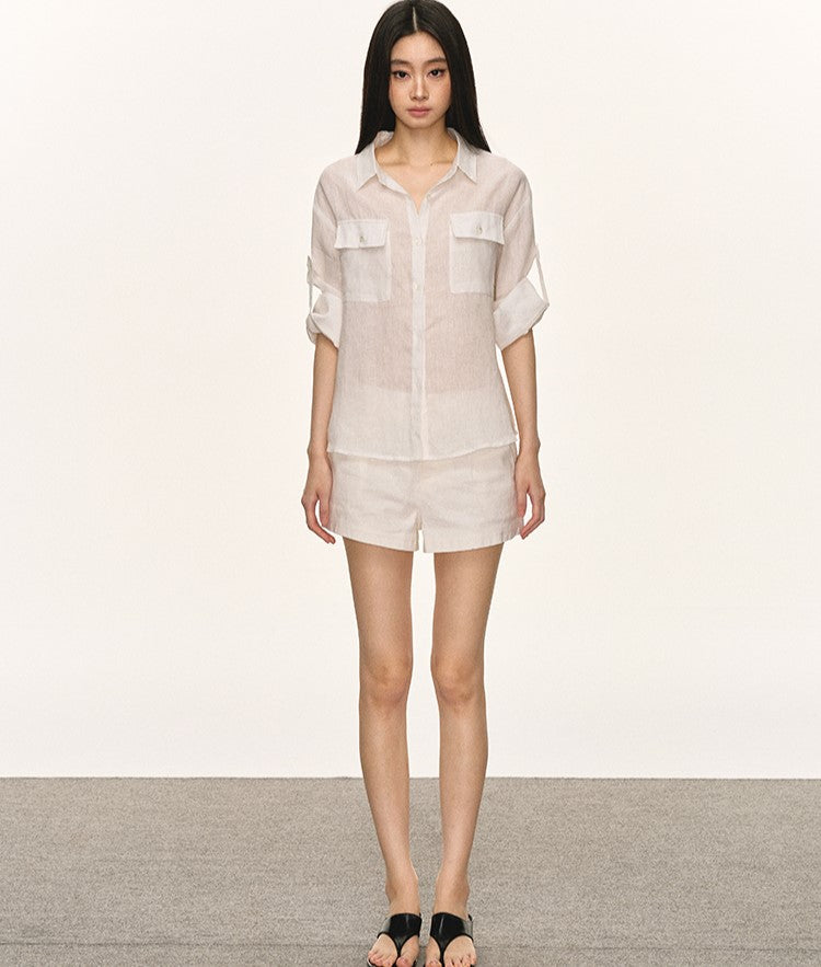 Casual Short-sleeved Shirt/Shorts ANA0064