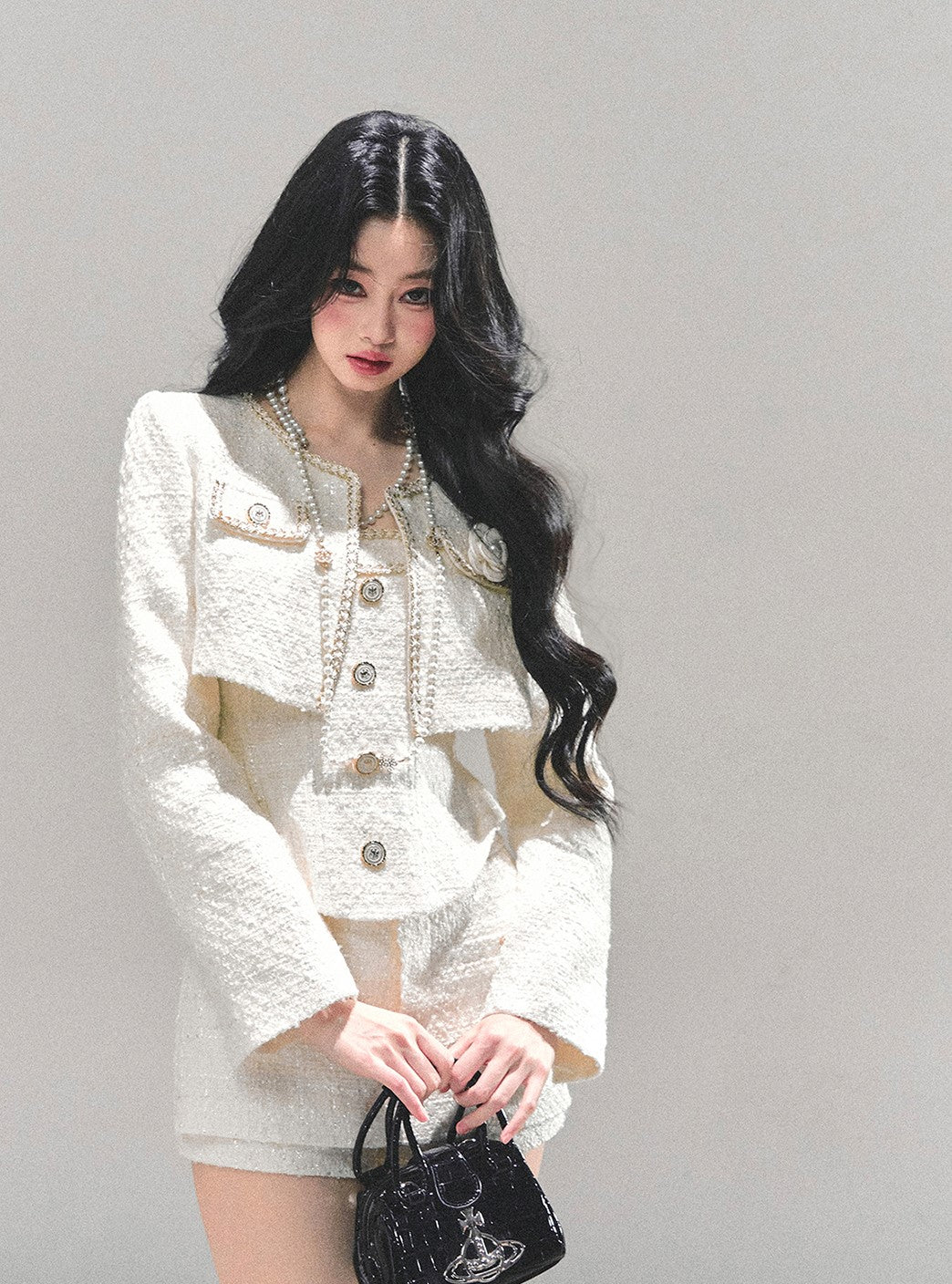 Luxurious Style Short Jacket/Top/Shorts DIA0667