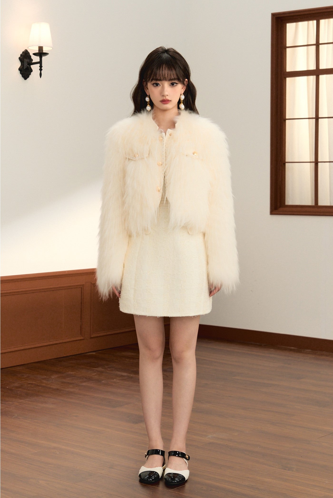 Noble Style Fur Short Jacket OSH0091