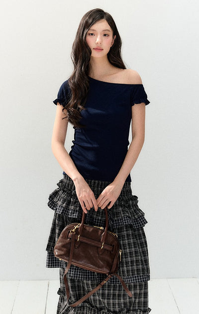 Short-sleeved Waist Slim T-shirt SHI0140
