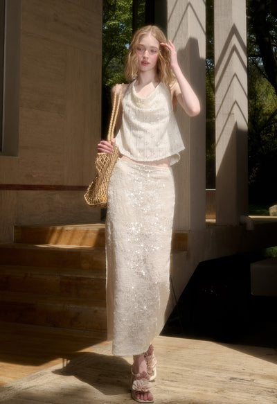 Clouds Embroidered Fairy Top/Skirt GRO0152