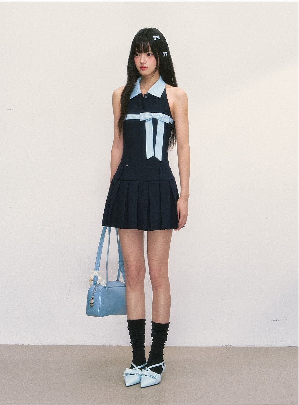 High-grade Sleeveless Bow Dress WEE0002