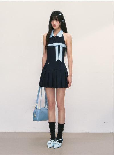 High-grade Sleeveless Bow Dress WEE0002
