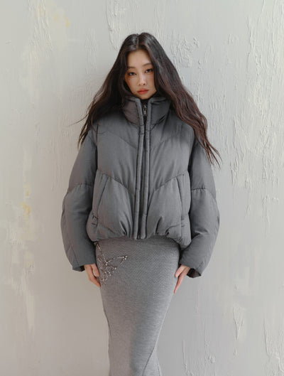 Winter Record Original Loose Thick Short Down Jacket SAL0095