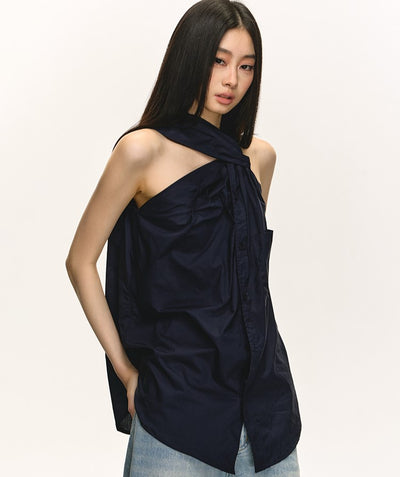 Halter Neck Twisted Top ANA0045