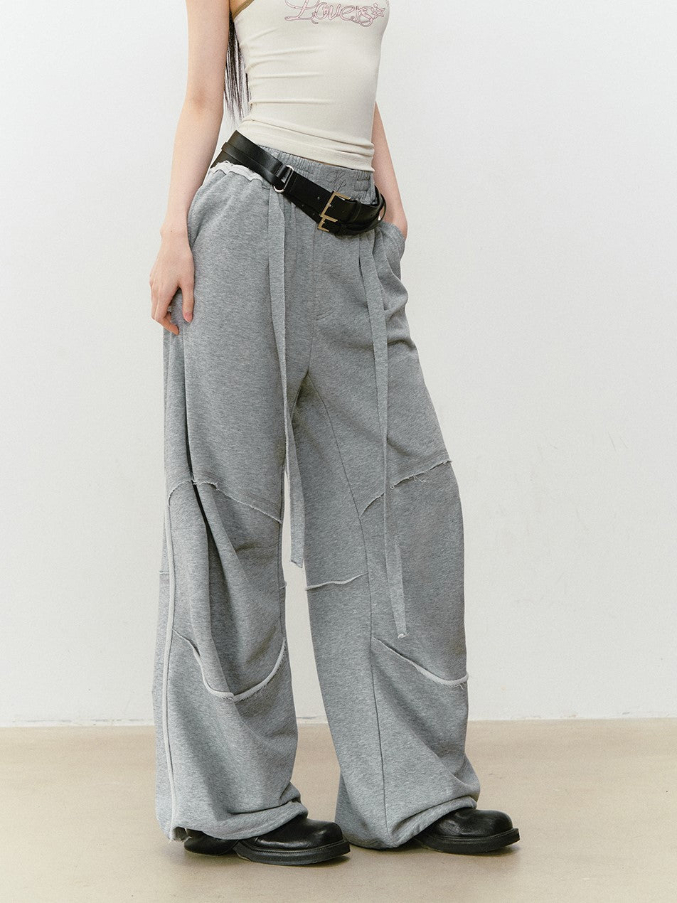 Raw Edge Loose Sweatpants VIA0325