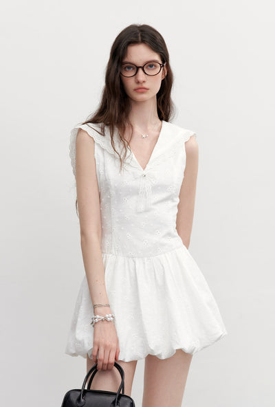 French Sleeveless Sailor Dress AYF0098