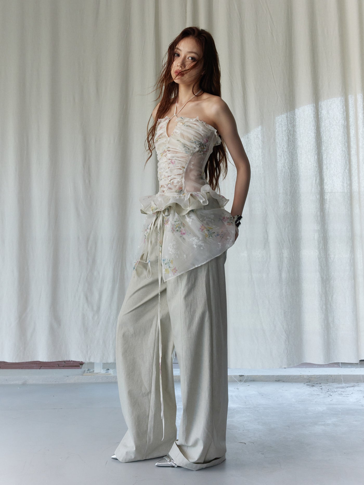 Romantic Floral Tube Top JNY0241