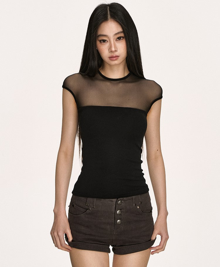 Transparent Tulle Top ANA0003