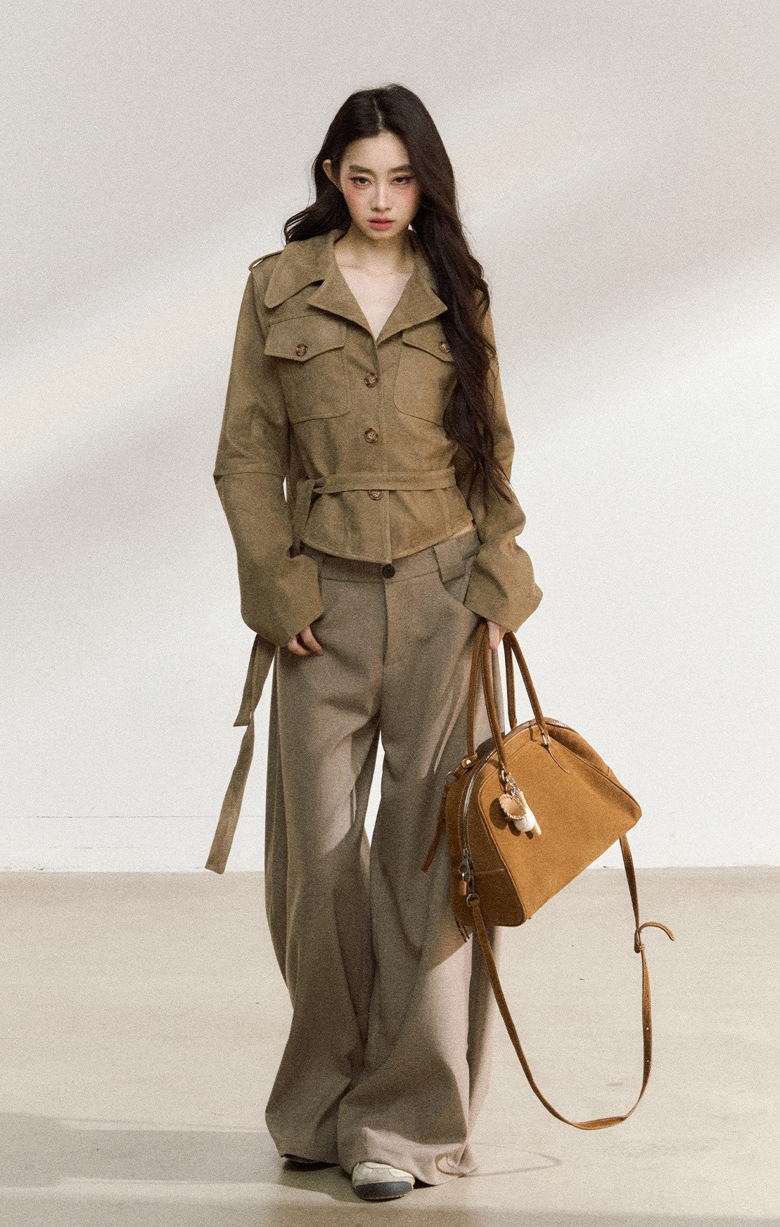 American Retro Suede Short Jacket SHI0224