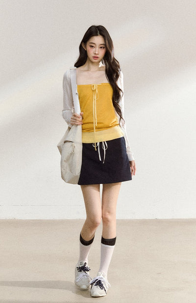 Casual Thin White Cardigan SHI0214