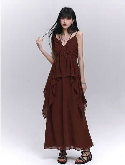 Red Lazy Style Camisole/Skirt LAD0202