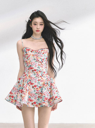 Slimming Lace Floral Dress DIA0487