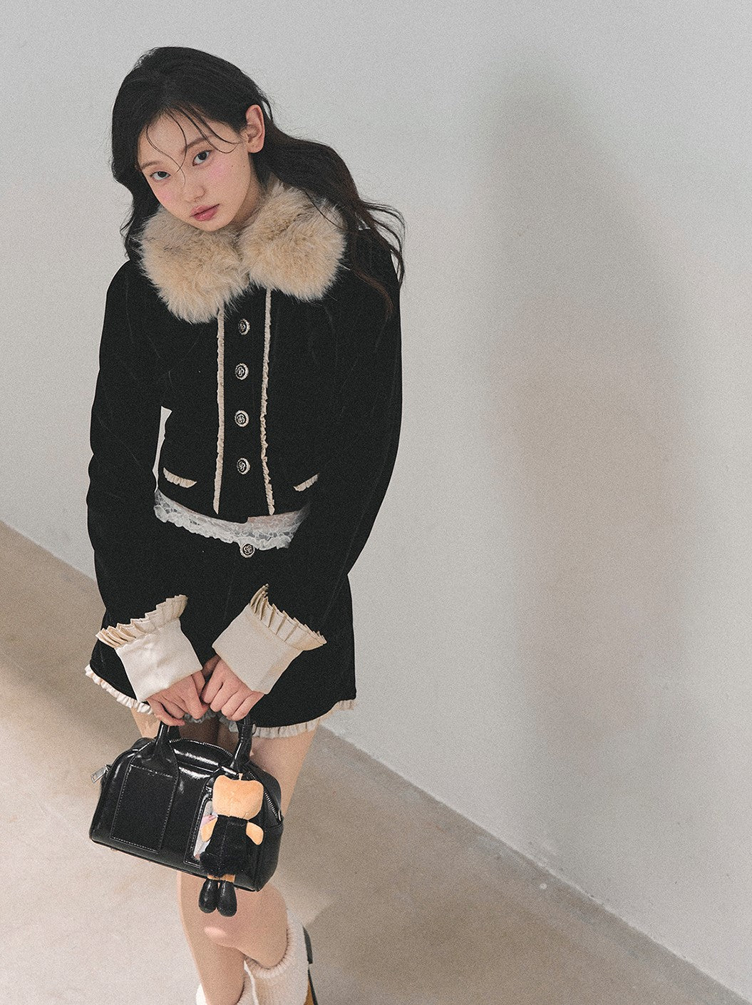 Snow Country Fur Short Jacket/Shorts DIA0702