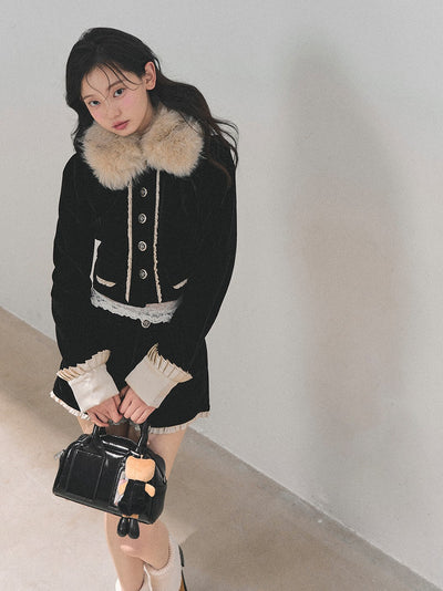 Snow Country Fur Short Jacket/Shorts DIA0702