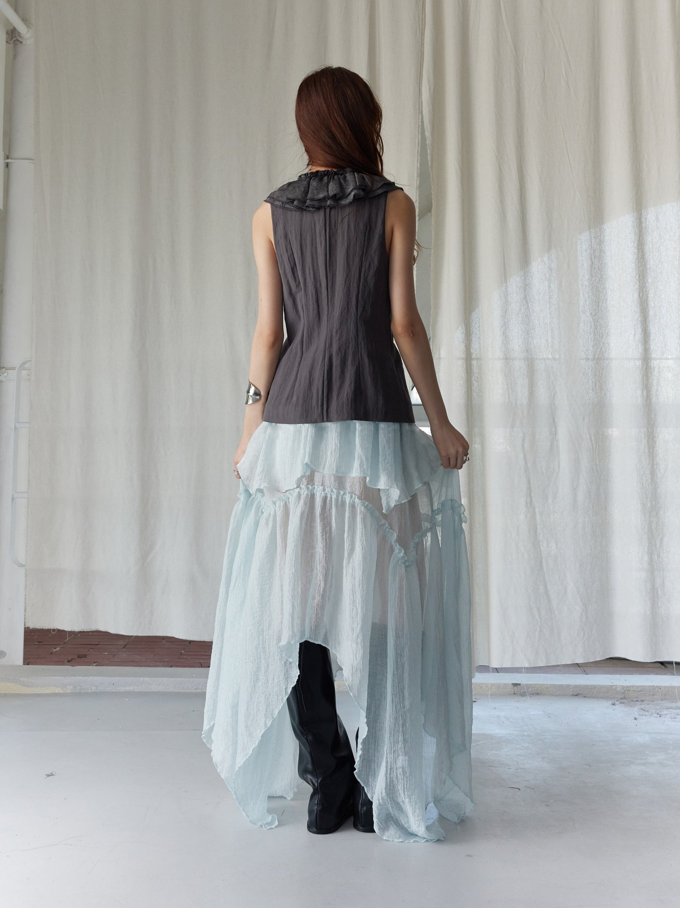 Bohemian Lace Vest Top/Skirt JNY0248