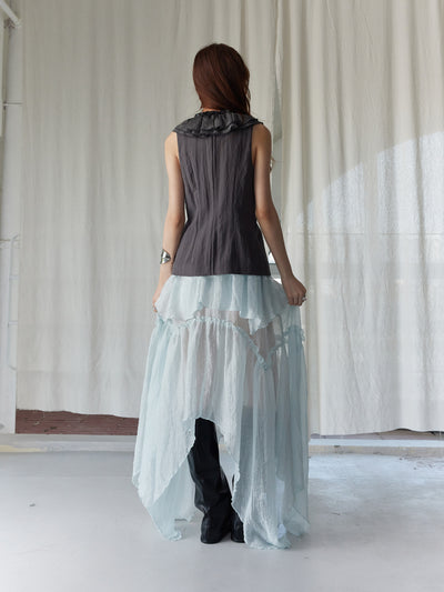 Bohemian Lace Vest Top/Skirt JNY0248