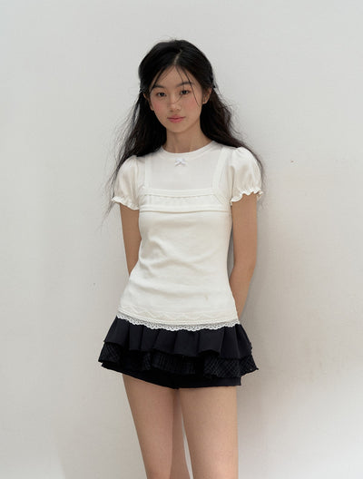 Multi-layered Short Puffy Shorts SUN0139