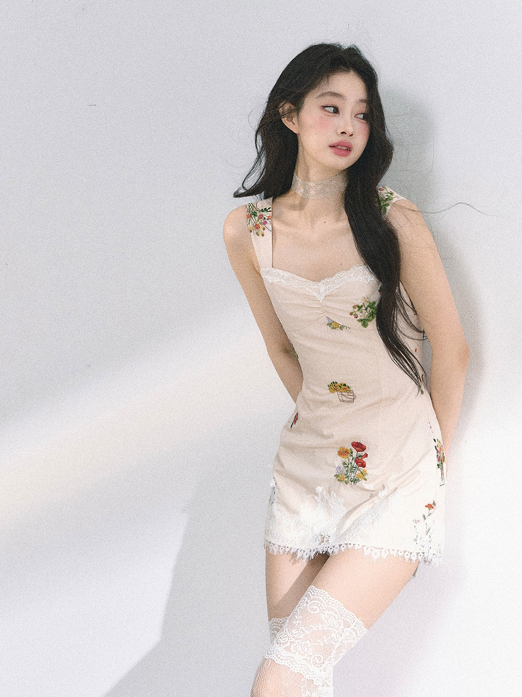 French Lace Flower Dress DIA0449