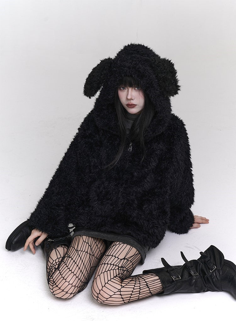 Rabbit Ears Plush Furry Subculture Jacket LAD0120