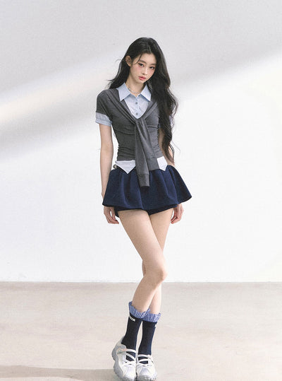 High Waist Slimming Puffy Skirt DIA0512