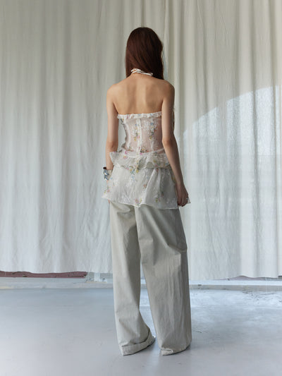 Romantic Floral Tube Top JNY0241
