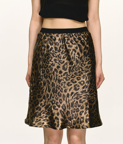 Leopard Print High Waist Skirt ANA0030
