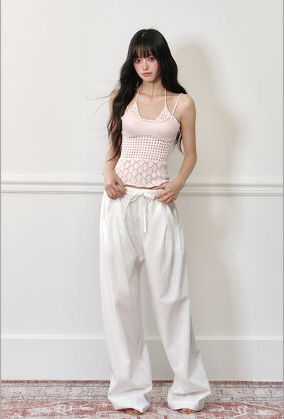 Fake Two-piece Hollow Camisole AGM0177