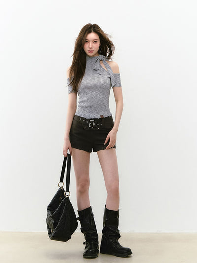 Reversible Slim High Collar Top VIA0248