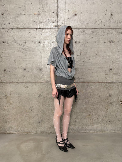Pleated Detachable Tassel Shorts DOU0135