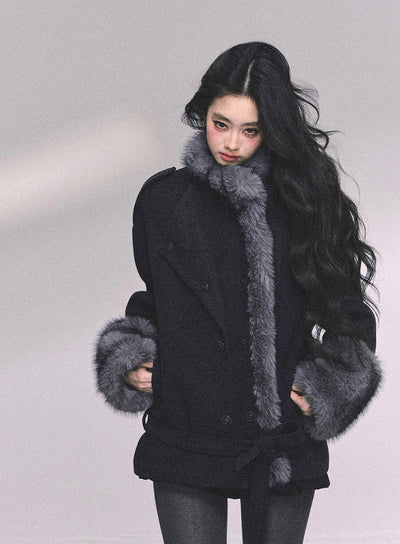 French Luxury Suit Fur Coat DIA0647