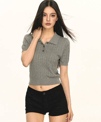 Tencel Knitted POLO Shirt ANA0066