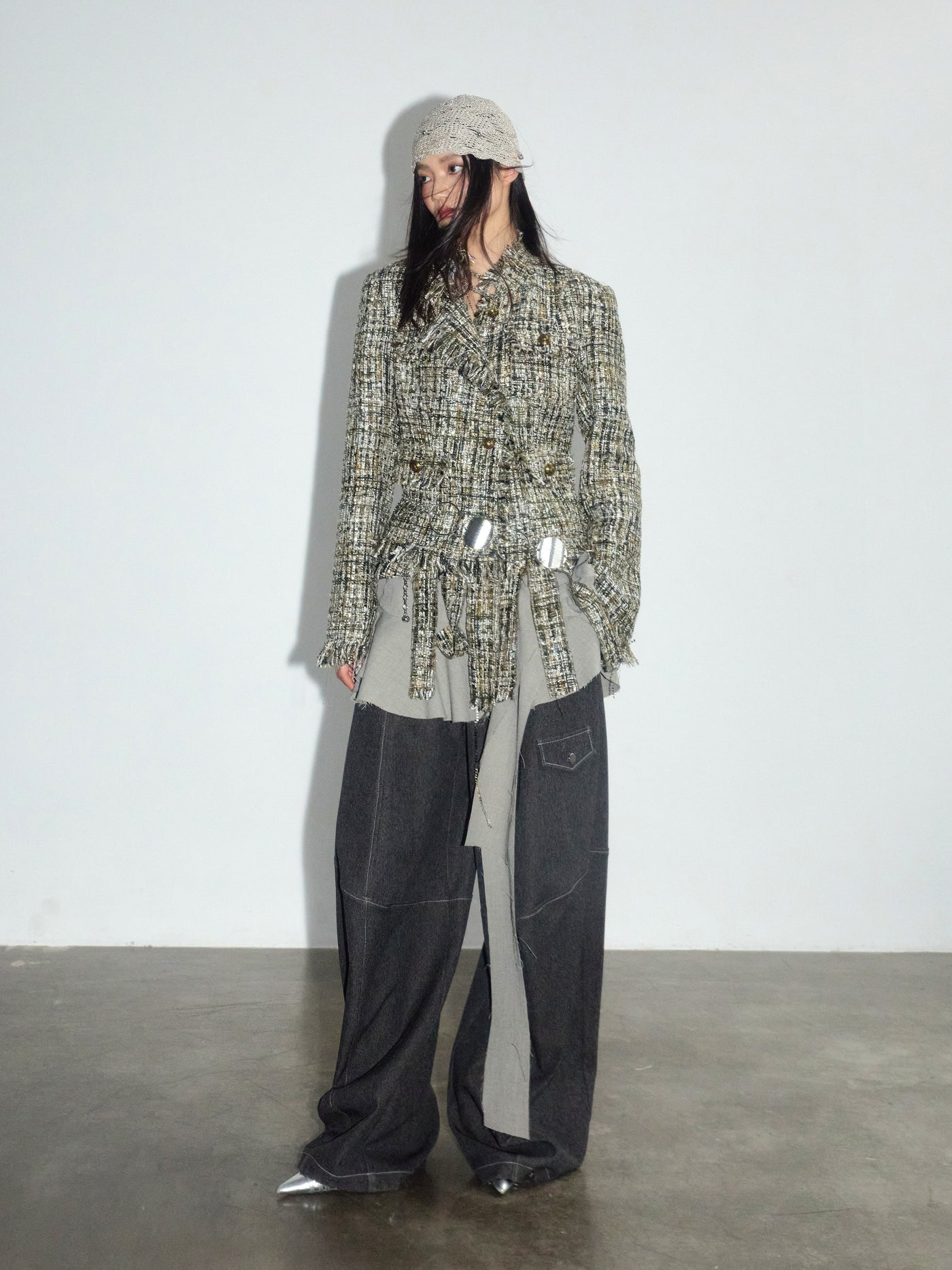 Relaxed Casual Curved Pants JNY0275