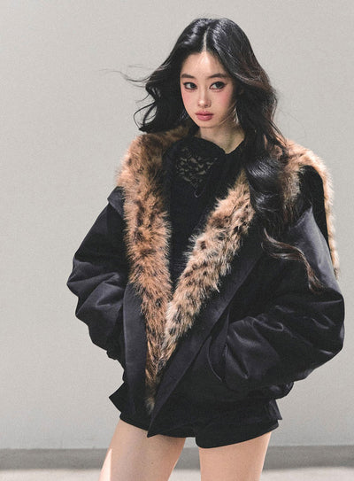 Fur Quilted Warm Coat DIA0664