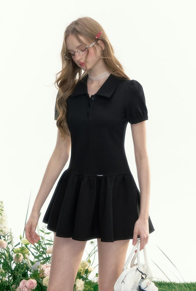 Puff Sleeve Slim Dress AYF0090