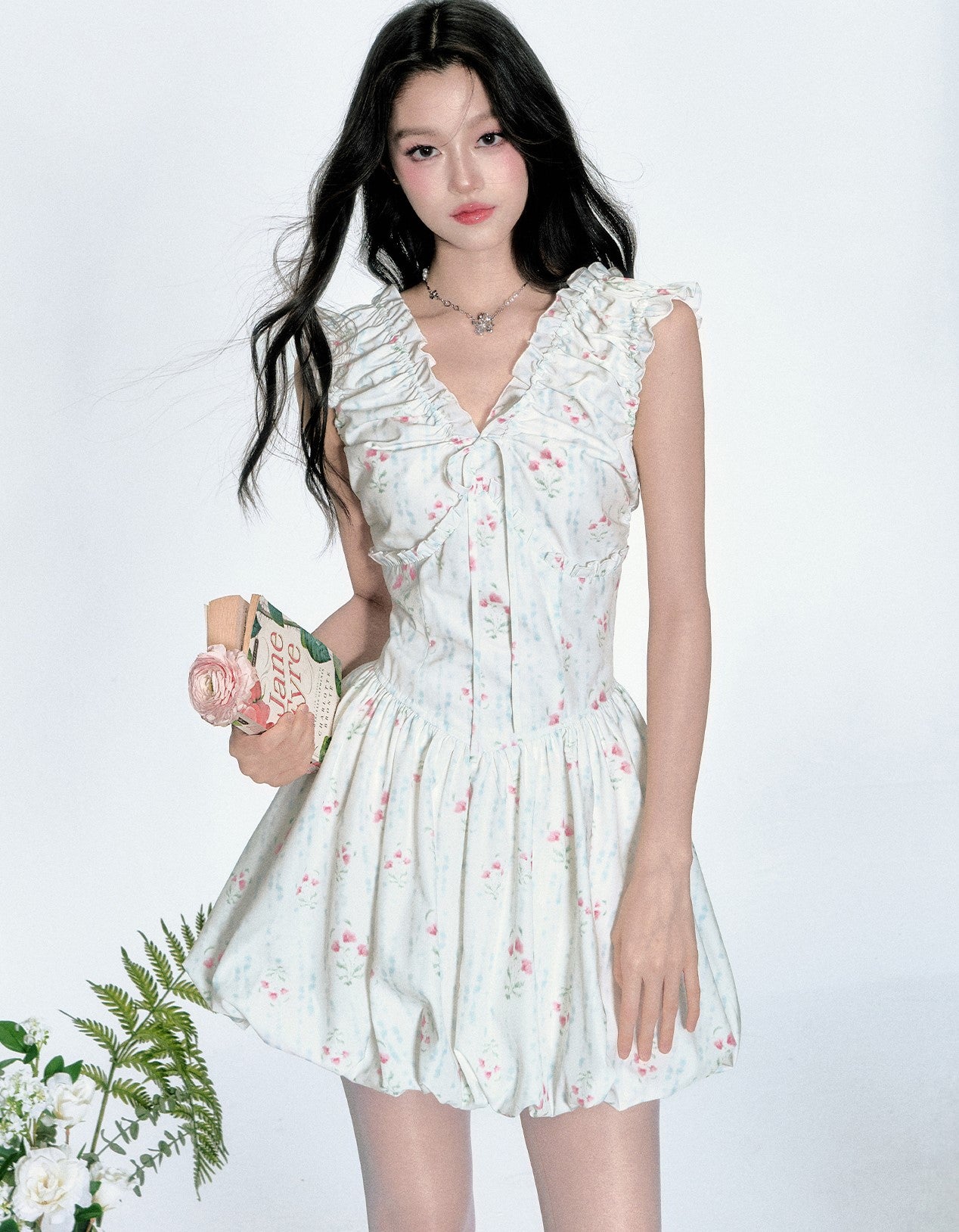 Platycodon Floral Dress FRA0358