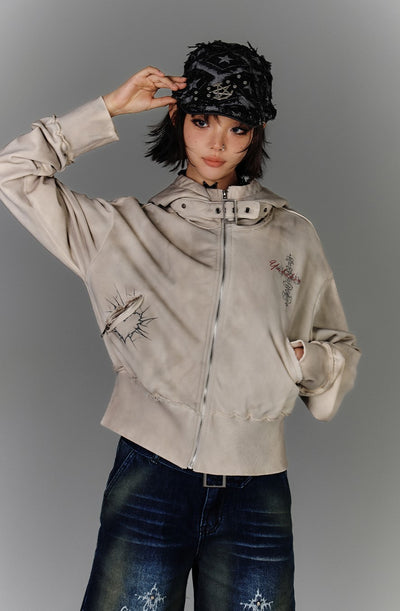 Zipper Sweatshirt Casual Jacket KIN0142