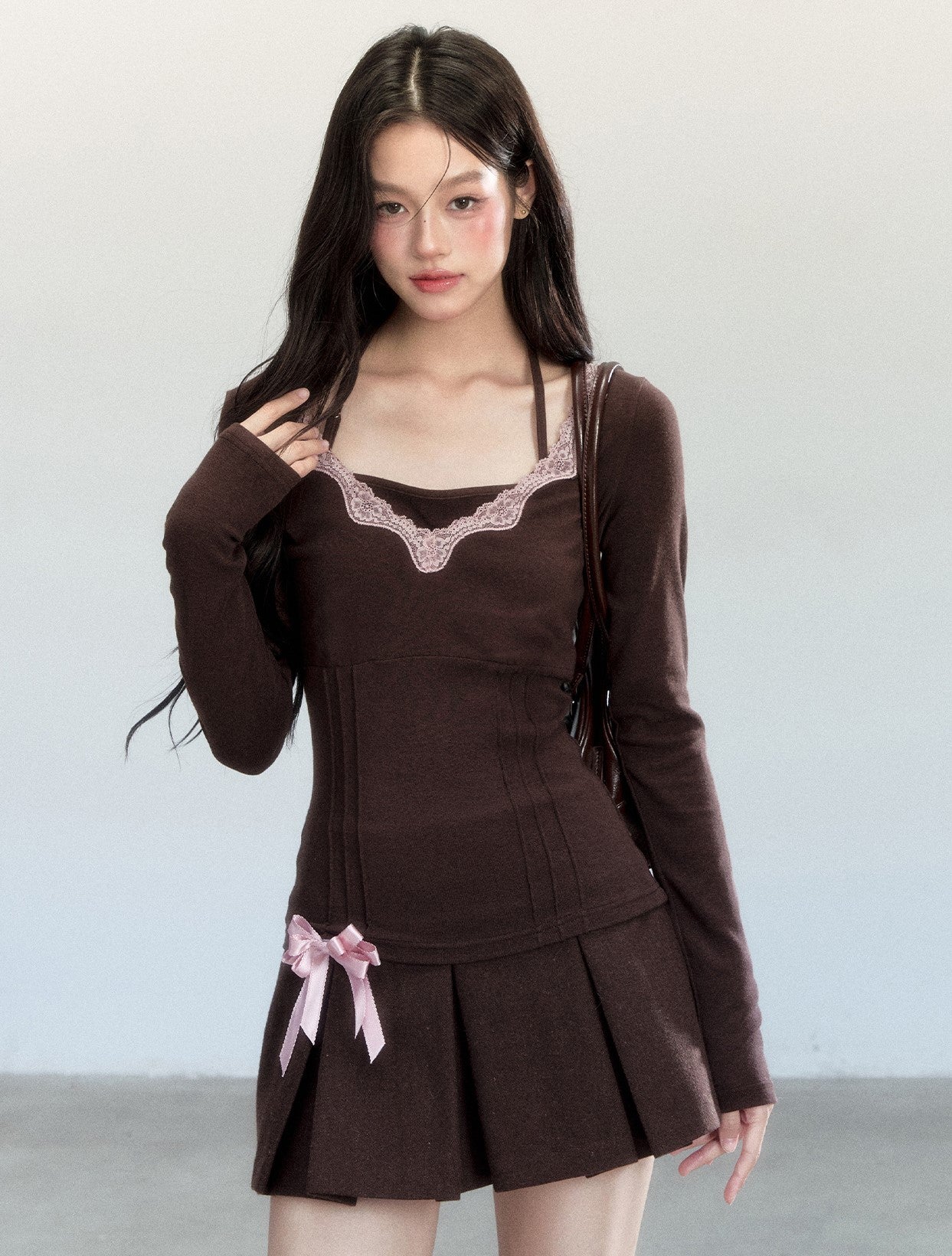 Lace Long-sleeved Base Top FRA0451