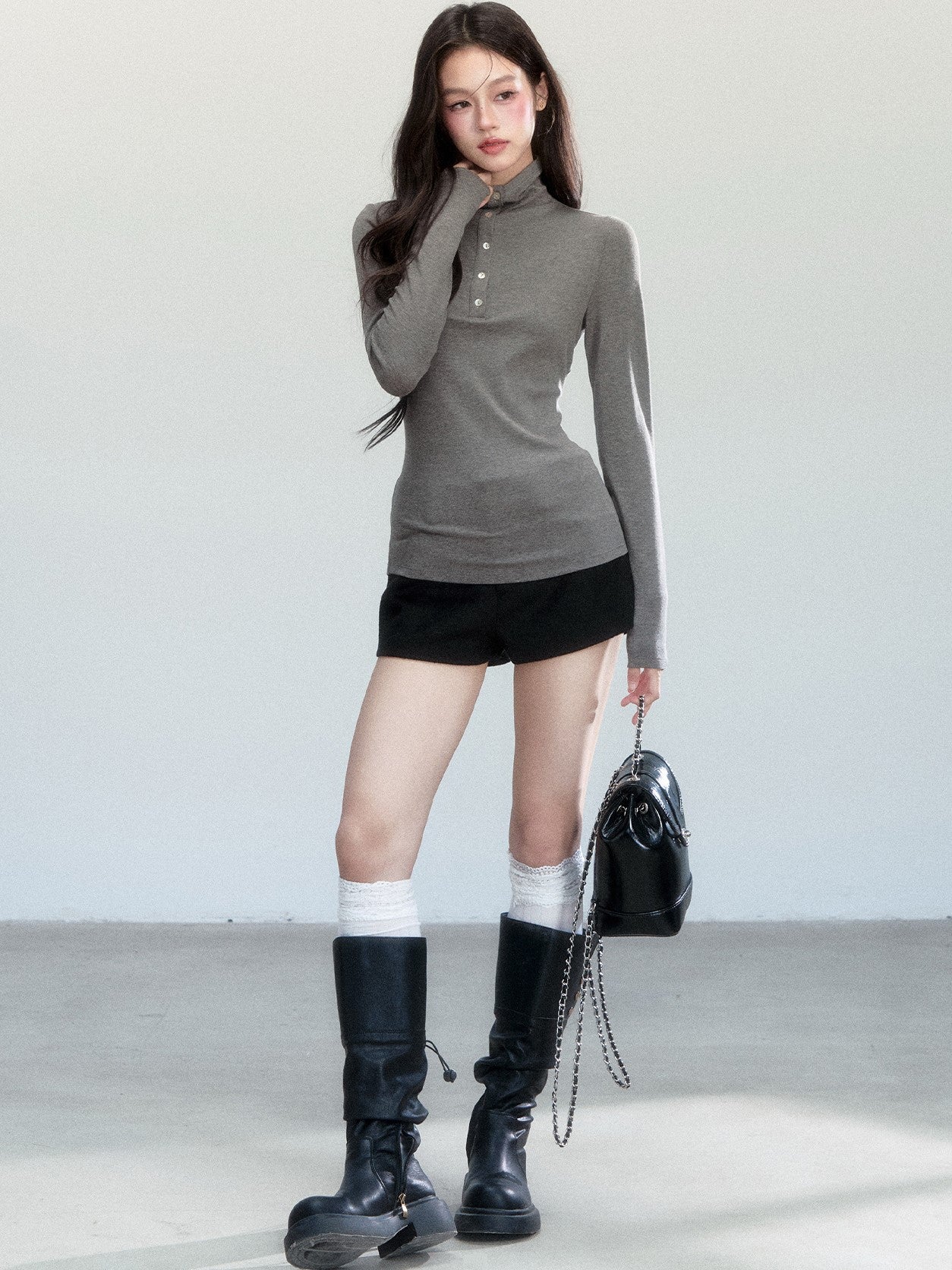 Straight-leg Wool Shorts FRA0455